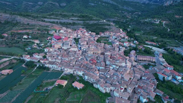 Town of Beceite in the Region of Matarra&ntilde;a. Teruel. Aragon. Spain. Europe