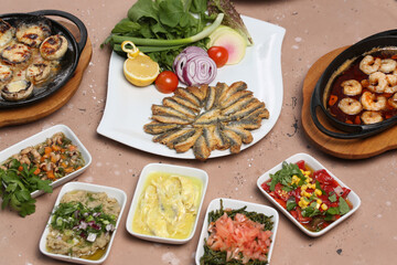 grilled fish and good appetizers