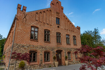 Fototapeta premium Here we see the old horse stables, at the National Equestrian Center Vilhelmsborg