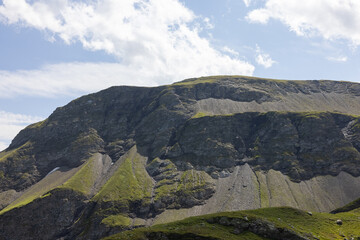 Amazing hiking day in one of the most beautiful area in Switzerland called Pizol in the canton of Saint Gallen. What a wonderful landscape in Switzerland at a sunny day.