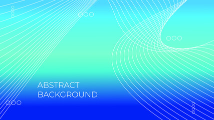 Abstract vector smooth color wave. Blue flow curve motion illustration. Smoke design. Vector lines.
