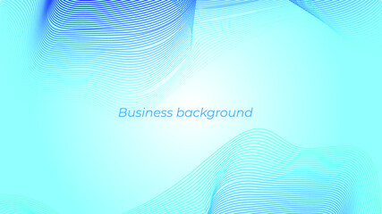 Abstract vector smooth color wave. Blue flow curve motion illustration. Smoke design. Vector lines.