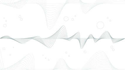 Abstract vector smooth color wave. Blue flow curve motion illustration. Smoke design. Vector lines.