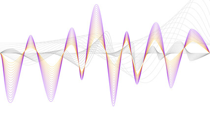 Abstract vector smooth color wave. Blue flow curve motion illustration. Smoke design. Vector lines.
