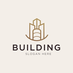 Luxury building logo template