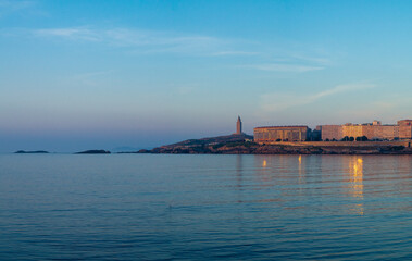 Sunset over the Tower of Hercules