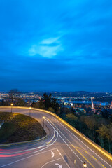 Fototapeta na wymiar Portland , Oregon and evening sky