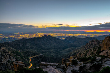 Tucson , Arizona looking from Mt Lemmon 