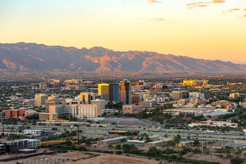 Zelfklevend Fotobehang Arizona Tucson, ARIZONA skyline