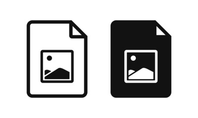 File image photo. Document picture icon. Illustration vector