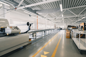 Obraz premium Cloth factory production space room
