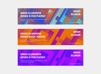 Abstract modern banner design