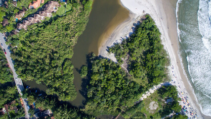 Flight over Camburi Beach - São Sebastião - São Paulo - Brazil