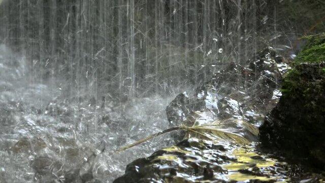 Wasserfall in der Wutachschlucht im Schwarzwald
