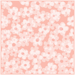 Print for kerchief, bandana, scarf, handkerchief, shawl, neck scarf. Squared pattern with ornament for fabric, textile, silk products. Paisley vector with flowers in nordic style.Floral folk tracery