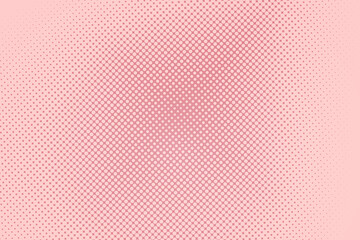 Pop art colorful comics book magazine cover. Polka dots pink and purple background. Cartoon funny dotted retro pattern. Vector halftone illustration. Template design for poster, card, flyer