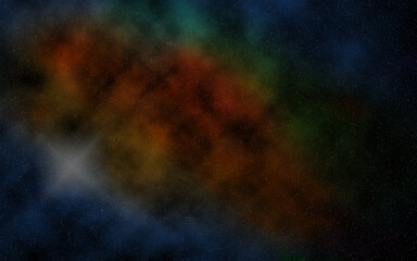 Fototapeta na wymiar Illustration of a Space Galaxy