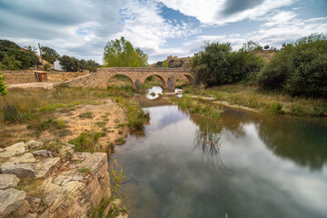 Fototapeta na wymiar Pradas castle and historic village in San Agustin Teruel province Aragon Spain