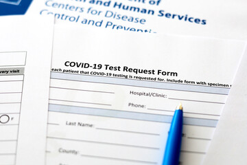 Covid 19 Positive Test Report Form Healthcare Pandemic