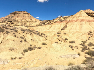 Bardenas Reales national park  in Navarre Spain