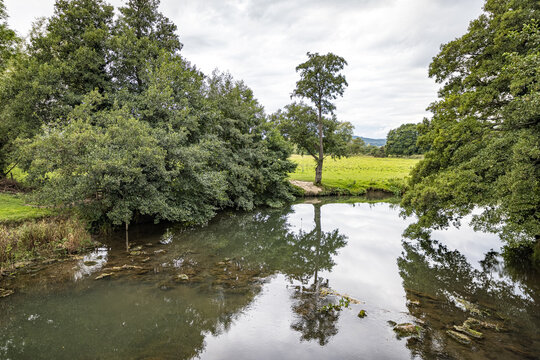Reflections on the River Teme, Leinwardine, Herefordshire, England