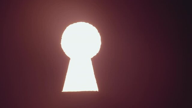 Secret key hole,horror and spooky concept