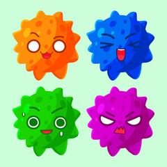 cute star cartoon character vector