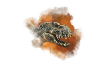 Tyrannosaurus T-rex ,dinosaur on white background