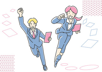 駆け抜けるビジネスパーソン