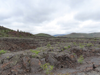 Craters of the Moon National Monument and Preserve in Idaho.