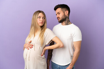 Fototapeta premium Young couple pregnant