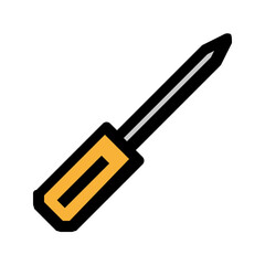 screwdriver Color line icon