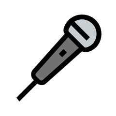 microphone Color line icon