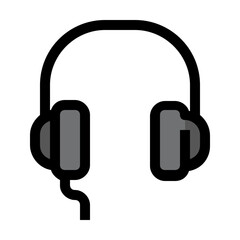 headphone Color line icon