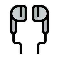 earbud Color line icon