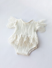 baby clothes for newborns. bodysuit with lace skirt