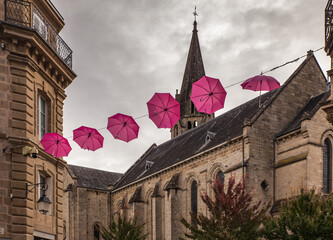 Brive la Gaillarde (Corrèze, France) - Collégiale Saint Martin en octobre