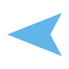 left arrow flat icon