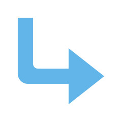 right arrow flat icon