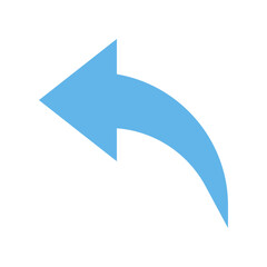 left arrow flat icon