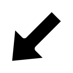 diagonal arrow glyph icon
