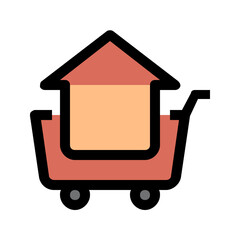 cart Color line icon