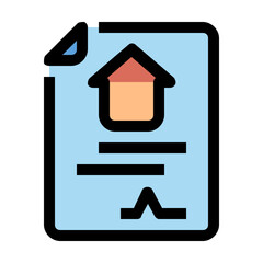 paper Color line icon