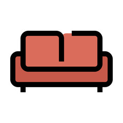 sofa Color line icon