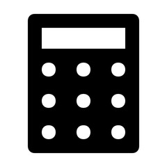 calculator glyph icon
