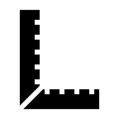 ruler glyph icon