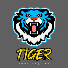 Lion logo vector illustration, emblem design.