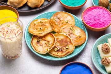 Traditional Indian Holi food malpua