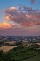 Fototapeta premium Montalto Marche paesaggio