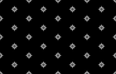 Ethnic seamless pattern. Decorative flower. Native traditional. design for background, illustration, wallpaper, fabric, clothing, batik, carpet, wrapping, embroidery